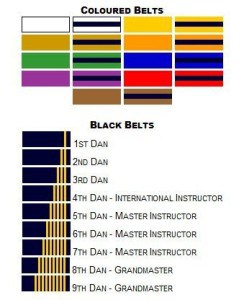 Different Belt Levels of Choi Kwang Do